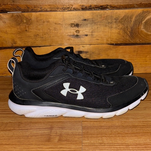 Under Armour Women’s Black and White Athletic Shoes - Picture 2 of 8